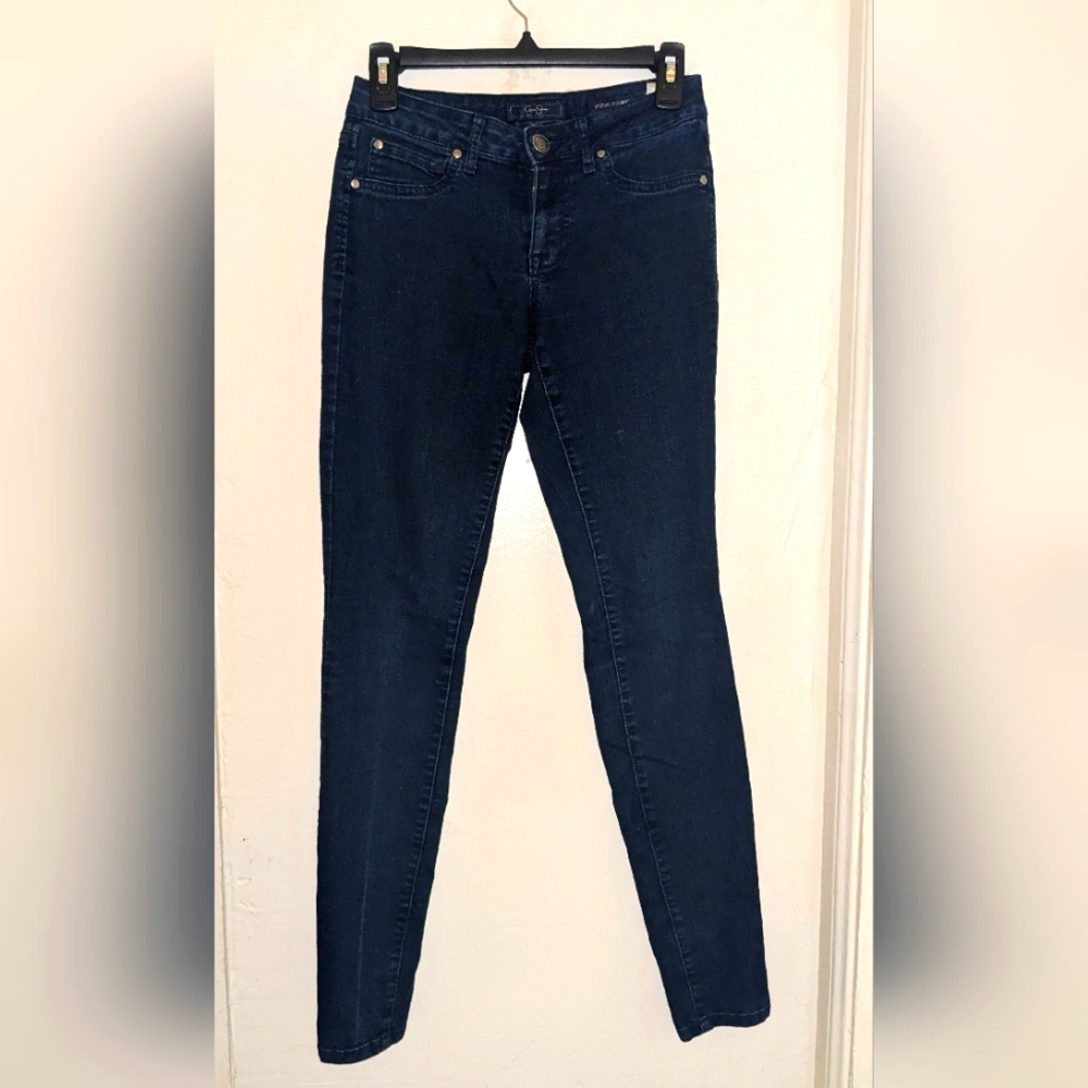 Jessica Simpson dark blue kissme skinny jeans